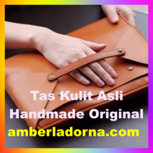 tas selempang kulit asli handmade